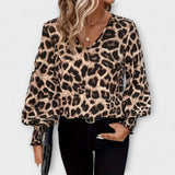 Teresa - Blusa Selvagem e Estilosa em Estampa de Leopardo