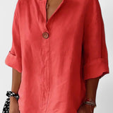 Freja™ - Blusa casual com decote em V