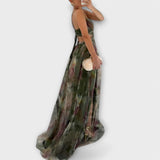 Vestido Maxi Annai Mesh - Elegante e Justo ao Corpo