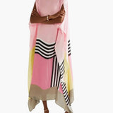 Lola™ Kaftan de Riscas Candy Cor-de-Rosa