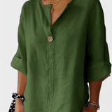 Freja™ - Blusa casual com decote em V