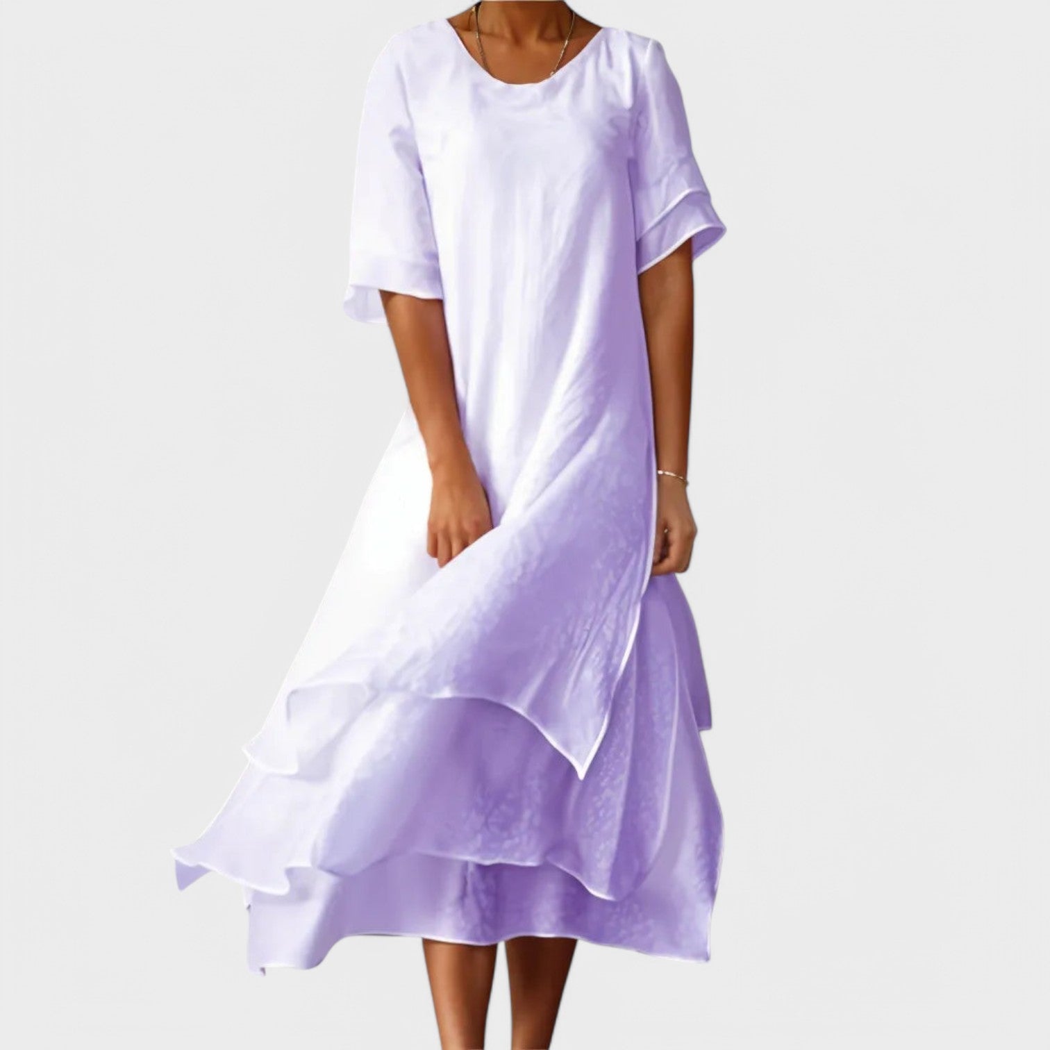 Eloise | Elegante Vestido Longo de Algodão