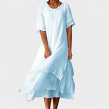 Eloise | Elegante Vestido Longo de Algodão