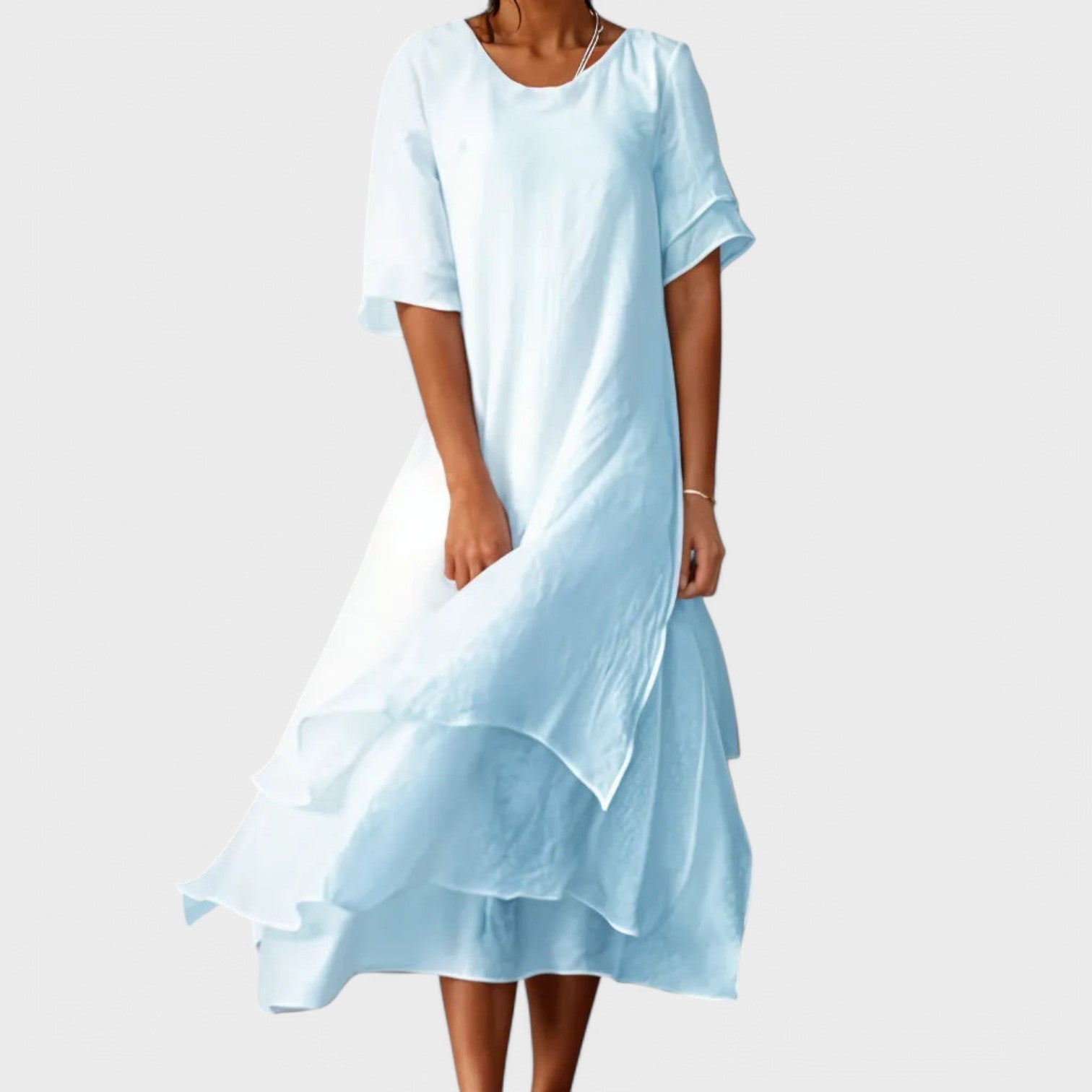 Eloise | Elegante Vestido Longo de Algodão