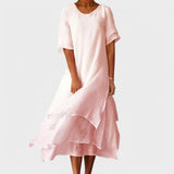 Eloise | Elegante Vestido Longo de Algodão
