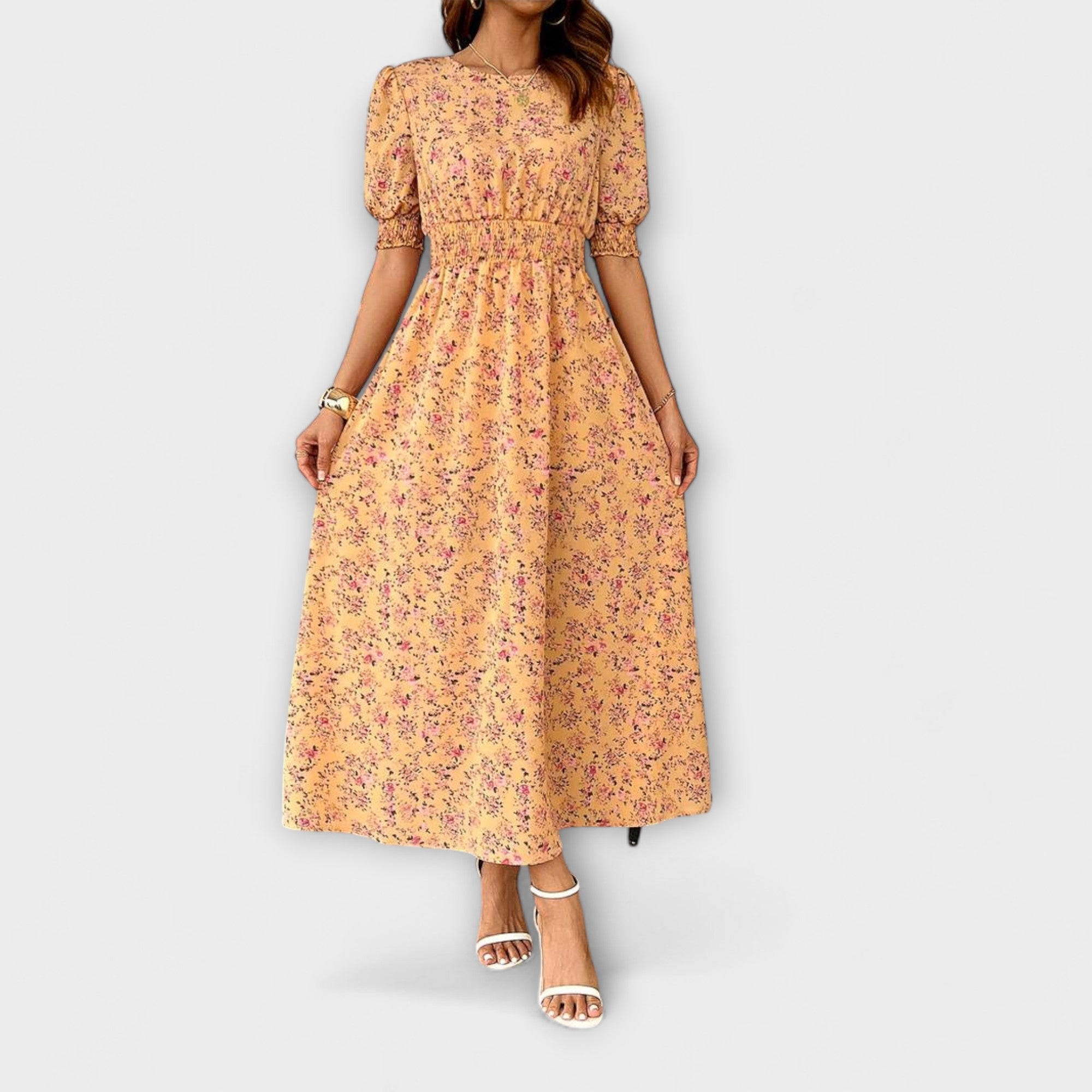 Amelia - Vestido com Decote Redondo