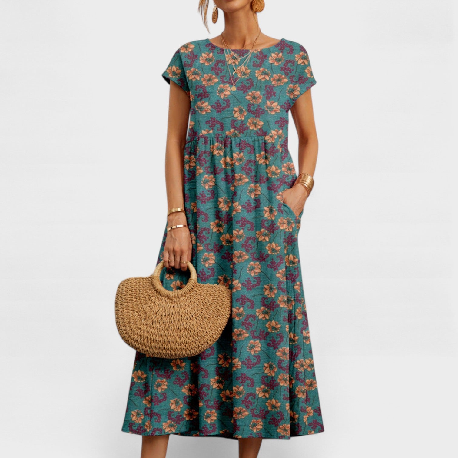 Vestido Floral Chic Roselle