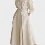 Vestido longo feminino com bolsos