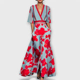 Elise - Vestido Elegante com Estampa Floral