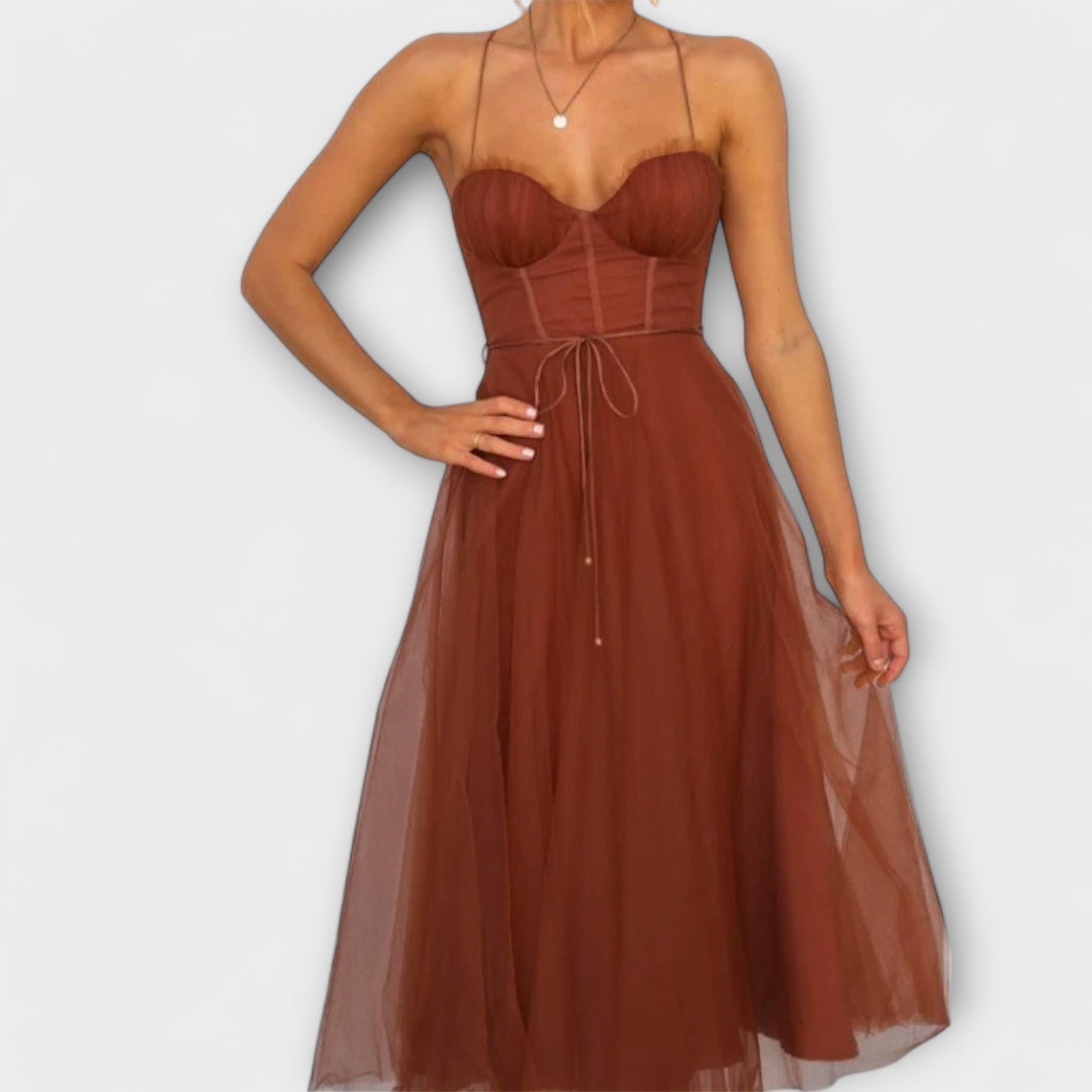 Vestido Princesa Moderno de Chiffon