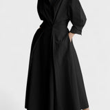 Vestido longo feminino com bolsos