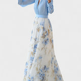 Elena - Maxi vestido com estampado floral