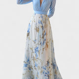 Elena - Maxi vestido com estampado floral