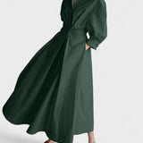 Vestido longo feminino com bolsos
