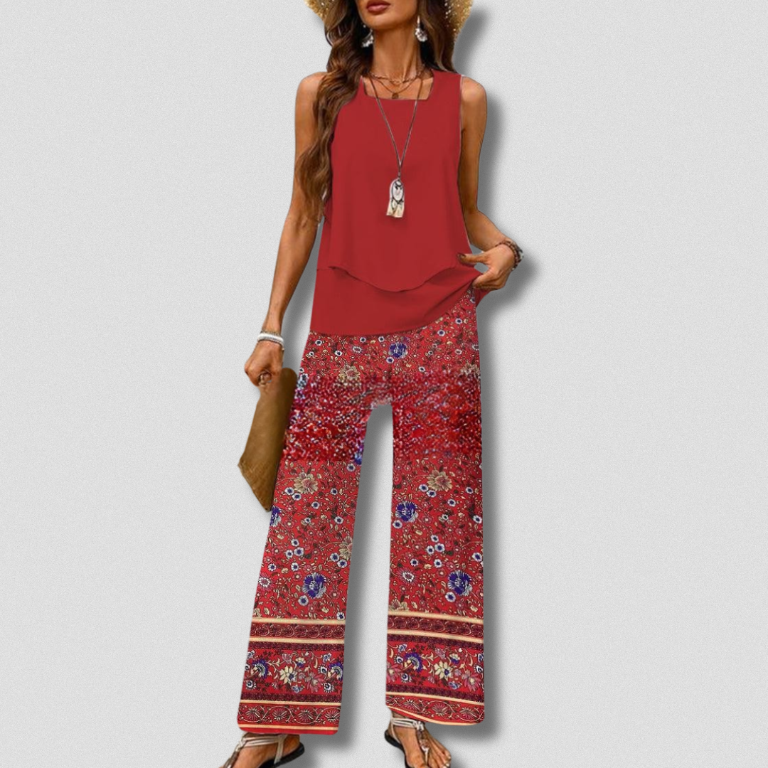 Norah | Conjunto artesanal Boho-Chic feminino