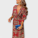 Oriana - Vestido Elegante com Mangas Longas