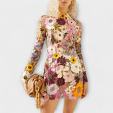 Dolores - Vestido com Estampa Floral 3D
