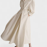 Vestido longo feminino com bolsos