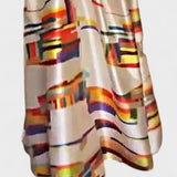 Isabeau geometrisches Maxikleid