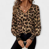 Teresa - Blusa Selvagem e Estilosa em Estampa de Leopardo