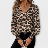Teresa - Blusa Selvagem e Estilosa em Estampa de Leopardo