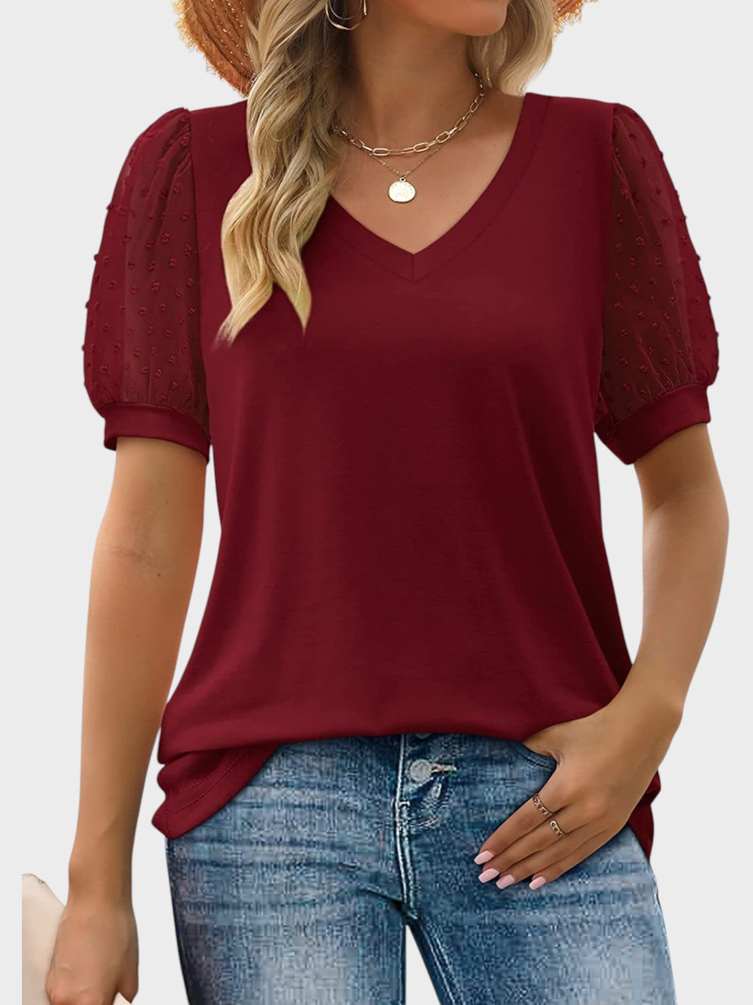 Sophia™ - Blusa Elegante com Decote em V