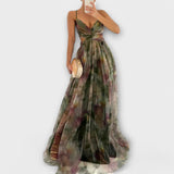 Vestido Maxi Annai Mesh - Elegante e Justo ao Corpo