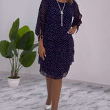 Liliana’s Charm™ Vestido de Inverno Elegante com Cobertura para a Barriga