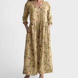 Eliana | Elegante vestido de flores em qualidade premium