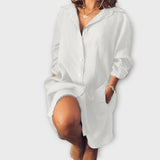 Blusa de Linho Casual para o Dia a Dia