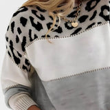 Cheyenne - Suéter Casual com Design de Leopardo