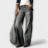 Cess - Calças de Corte Largo em Denim