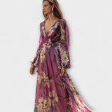 Vestido Maxi Elegante de Alta Qualidade