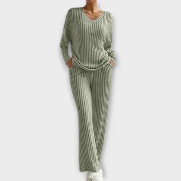 Ribbed Recliner Set – Conjunto Confortável e Estiloso