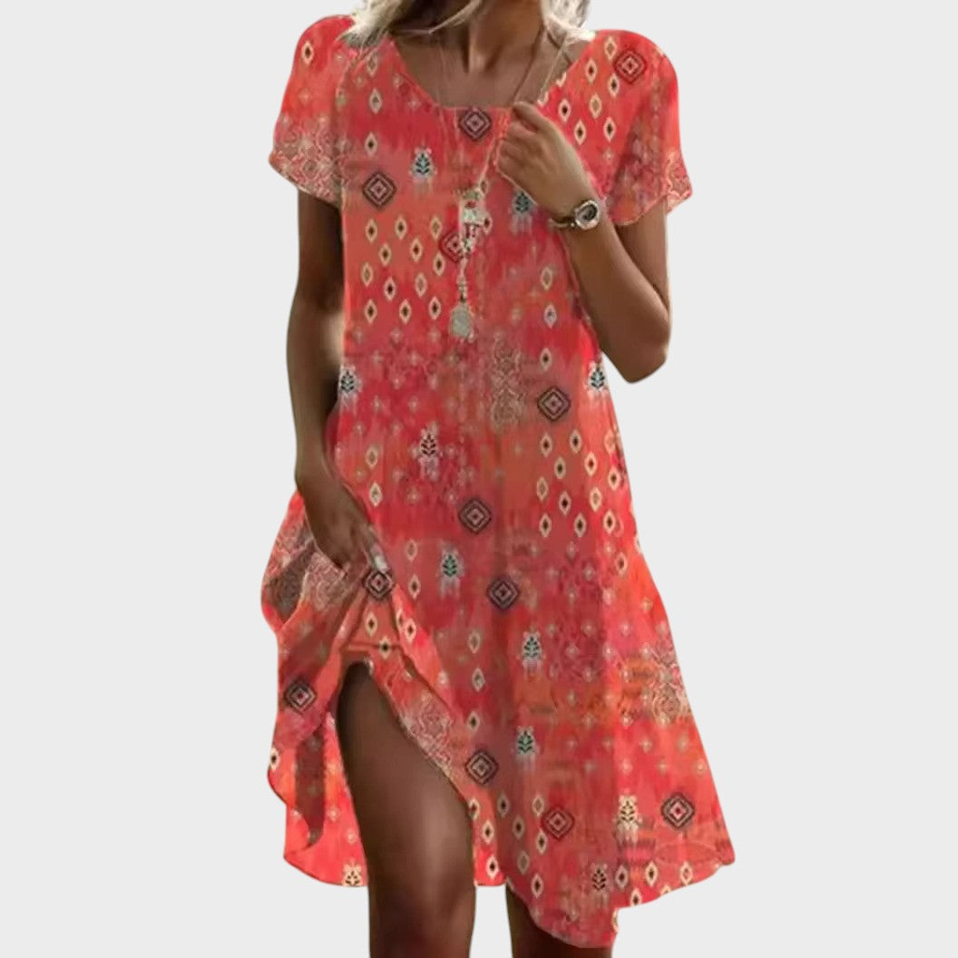 Jamie™ | Stilvolles Lässiges Fließendes Kleid
