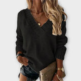 Sweat Aconchegante com Decote em V