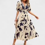 Isolde - vestido midi com decote em V