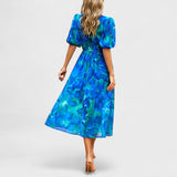 Isolde - vestido midi com decote em V