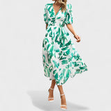 Isolde - vestido midi com decote em V