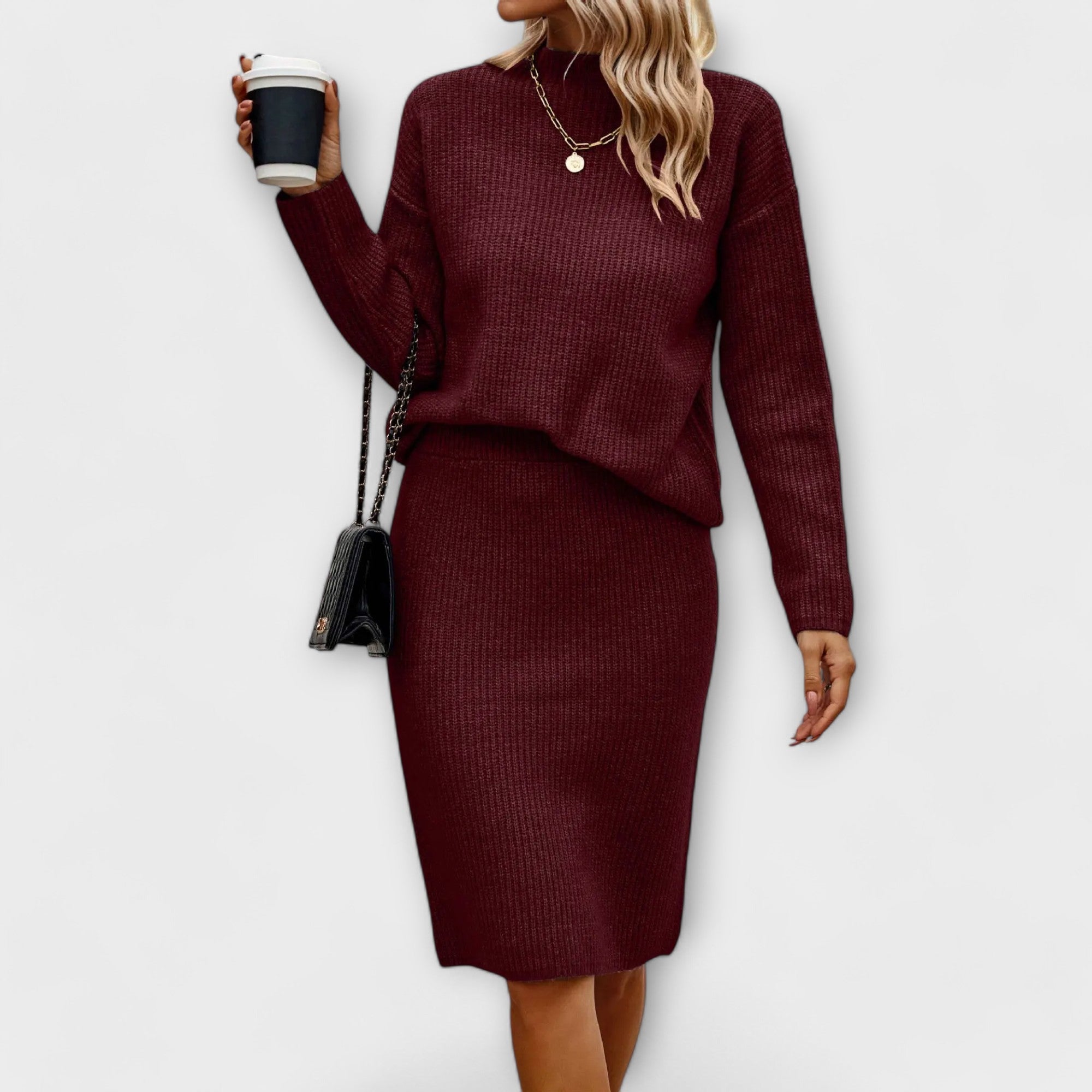 Conjunto de 2 Peças - Sweat e Saia