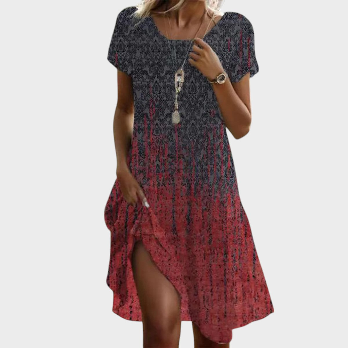 Jamie™ | Stilvolles Lässiges Fließendes Kleid
