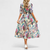 Isolde - vestido midi com decote em V