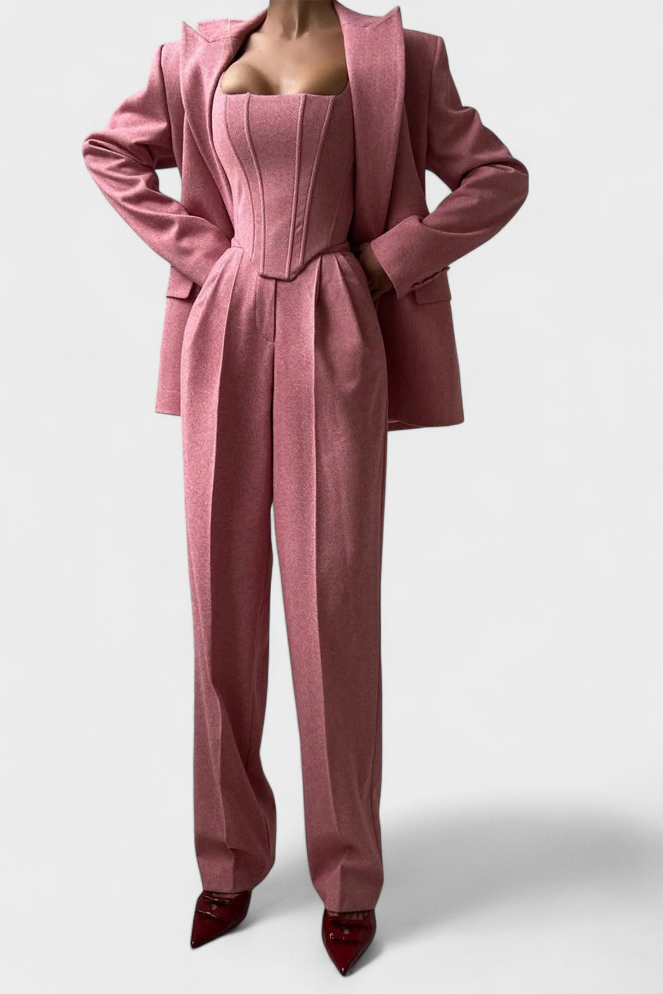 Dolce | Conjunto de Blazer Dupla Face Feminino c/3 Peças