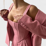 Dolce | Conjunto de Blazer Dupla Face Feminino c/3 Peças