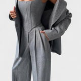 Dolce | Conjunto de Blazer Dupla Face Feminino c/3 Peças