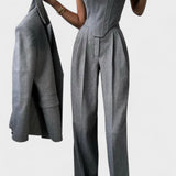 Dolce | Conjunto de Blazer Dupla Face Feminino c/3 Peças