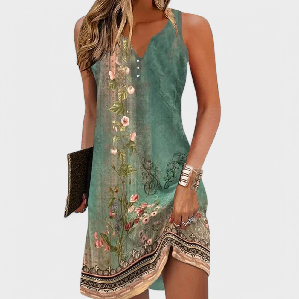 Vestido Midi Sem Manga Carlinha Diva