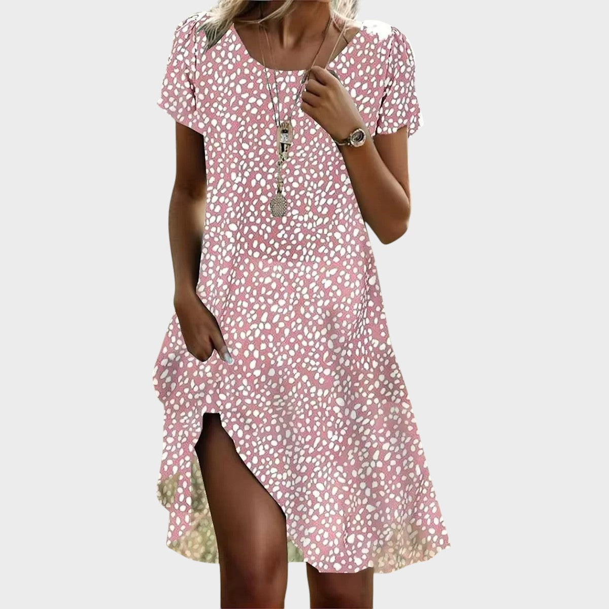Jamie™ | Stilvolles Lässiges Fließendes Kleid