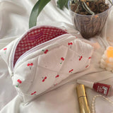 Bolsa de maquiagem cereja