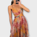 Vestido Maxi Annai Mesh - Elegante e Justo ao Corpo